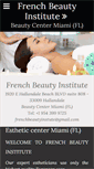 Mobile Screenshot of french-beauty-institute-miami.com