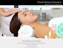 Tablet Screenshot of french-beauty-institute-miami.com